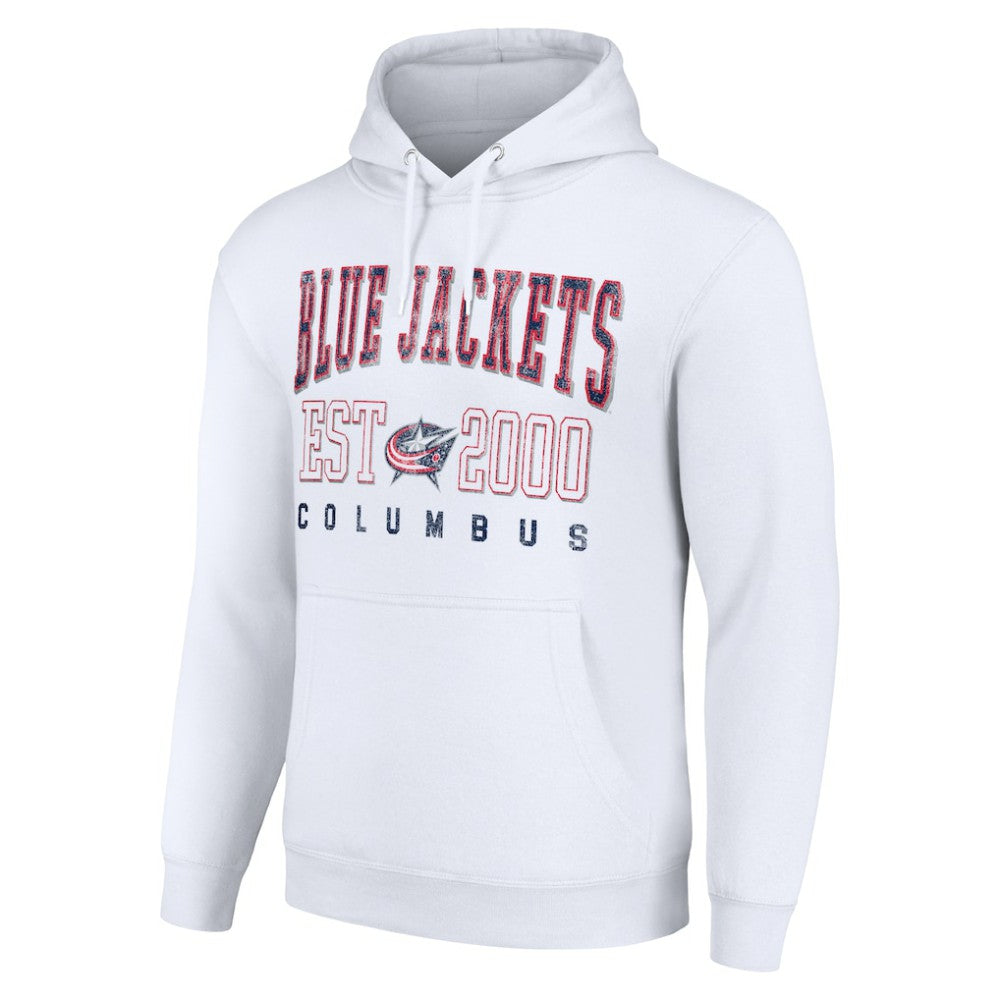 NHL Columbus Blue Jackets Starter Graphic Pullover Hoodie - White