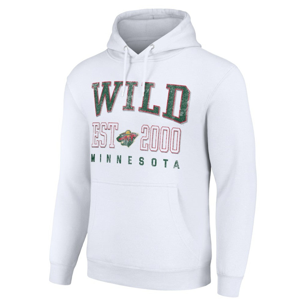 NHL Minnesota Wild Starter Graphic Pullover Hoodie - White