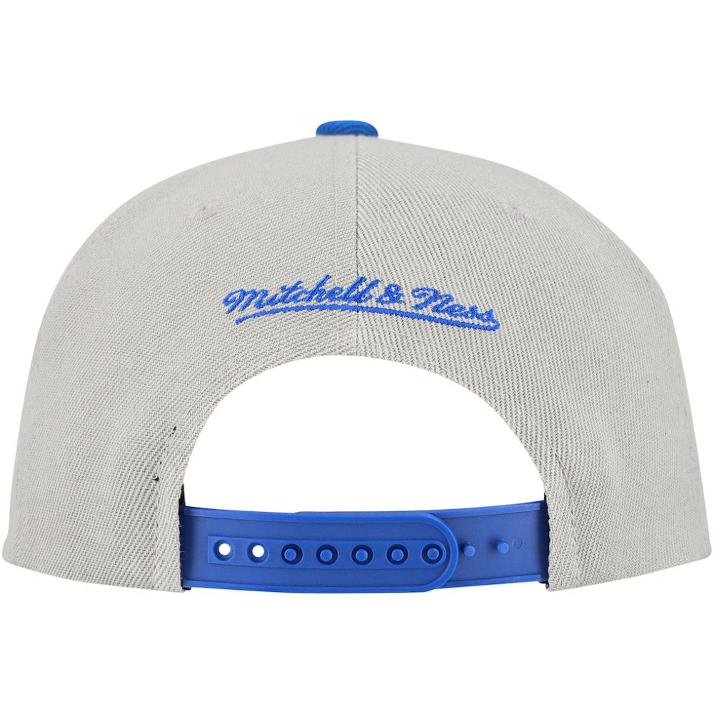 Toronto Blue Jays Mitchell & Ness Knock Out Panel Snapback Hat - Gray Hats