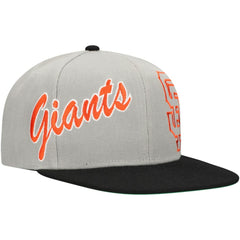 San Francisco Giants Mitchell & Ness Knock Out Panel Snapback Hat - Gray Hats