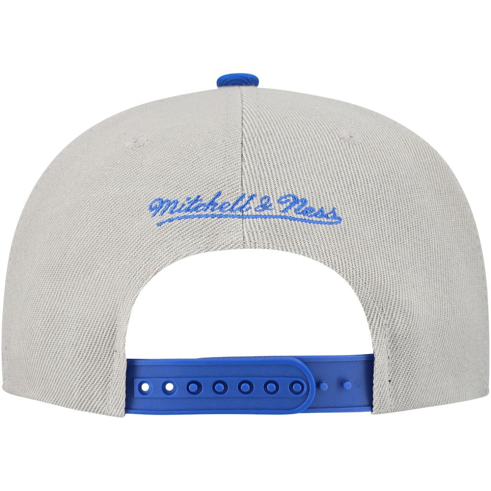 Chicago Cubs Mitchell & Ness Knock Out Panel Snapback Hat - Gray Hats