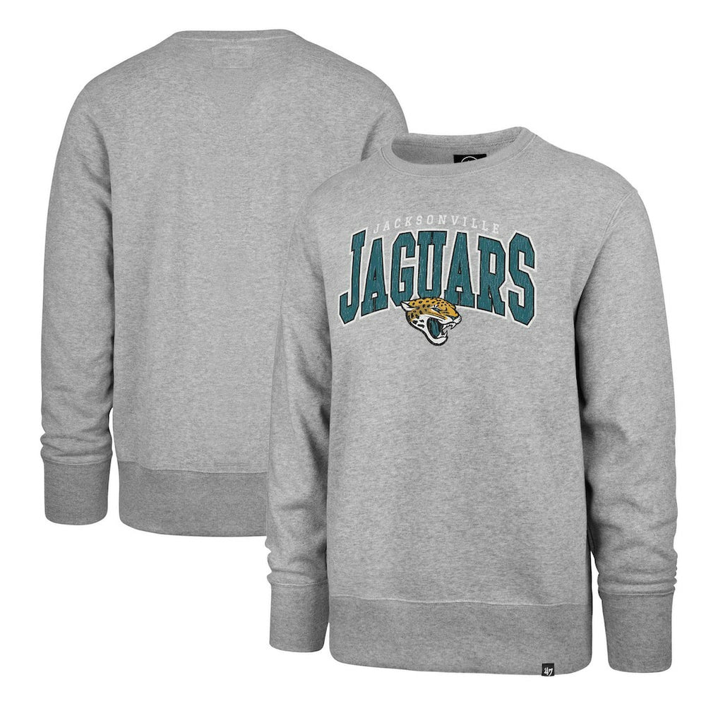 Jacksonville Jaguars '47 Varsity Block Headline Pullover Sweatshirt Gray