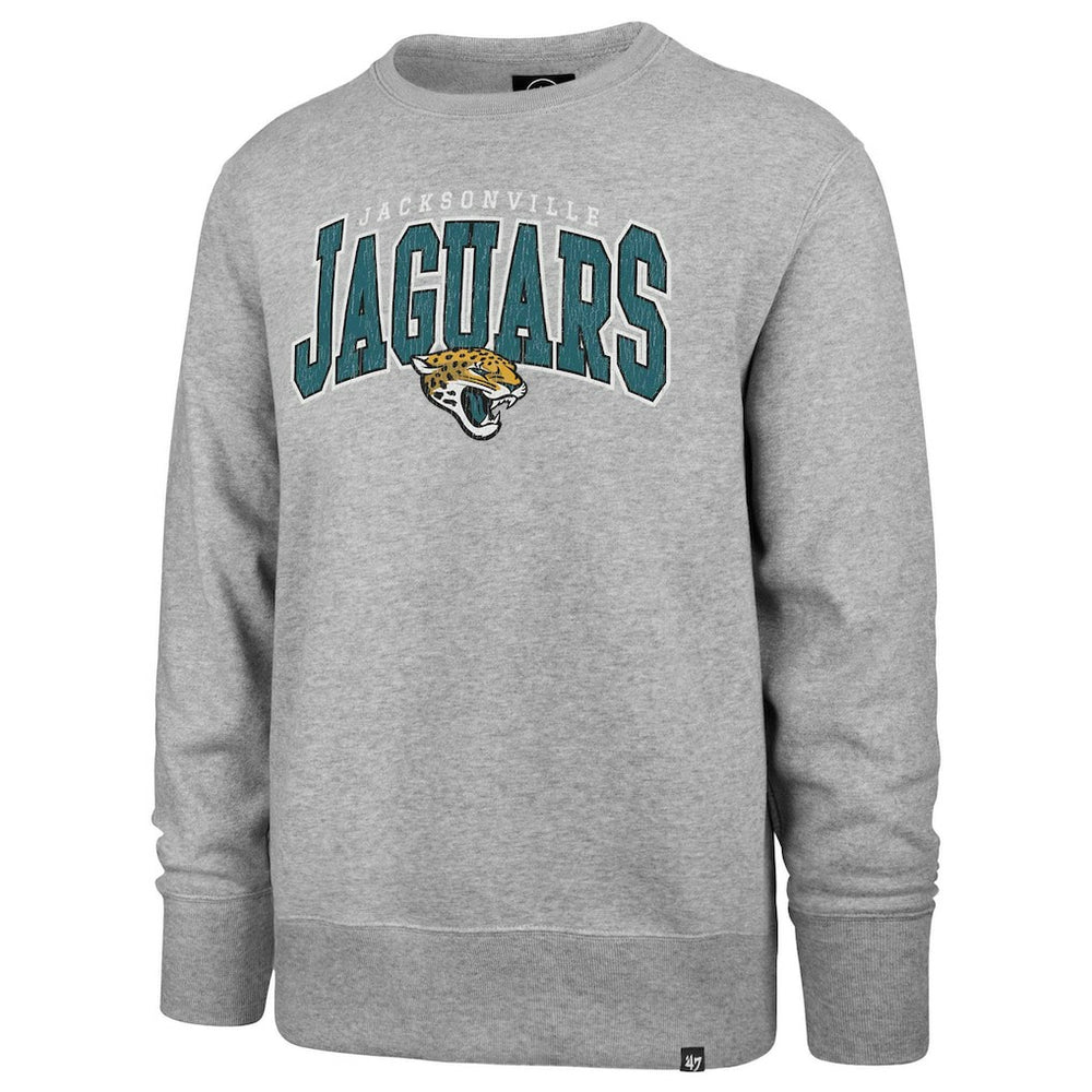 Jacksonville Jaguars '47 Varsity Block Headline Pullover Sweatshirt Gray