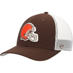 Cleveland Browns '47 Trucker Snapback Hat Brown/White