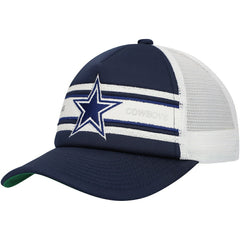 Dallas Cowboys Youth Stripe Trucker Adjustable Hat Navy