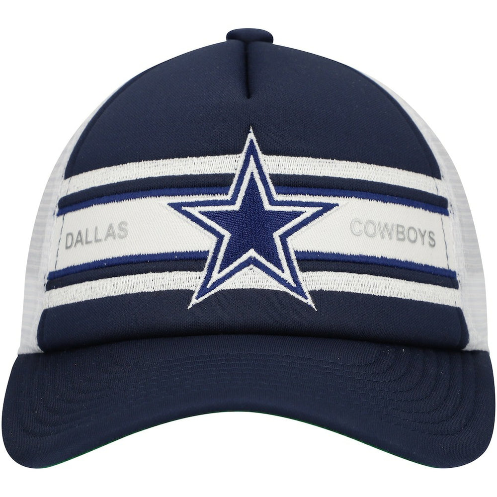 Dallas Cowboys Youth Stripe Trucker Adjustable Hat Navy