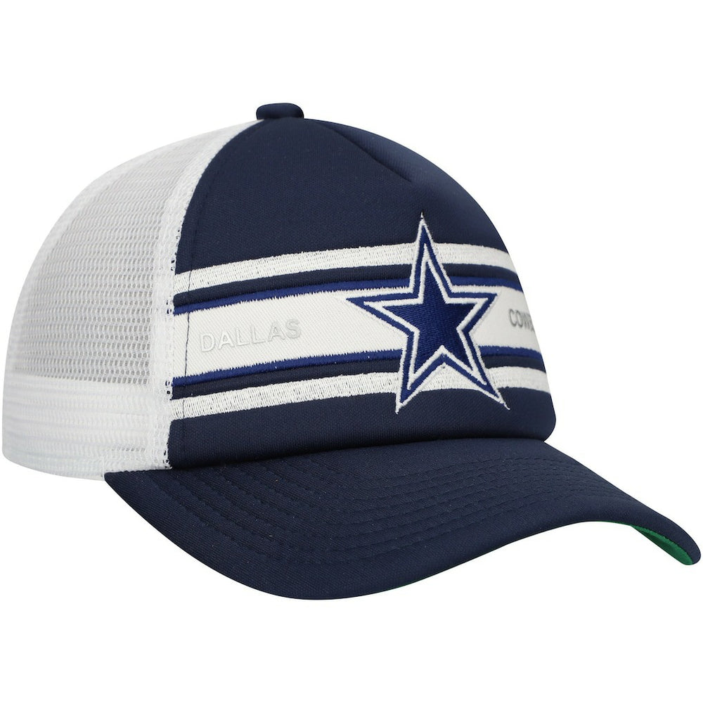 Dallas Cowboys Youth Stripe Trucker Adjustable Hat Navy