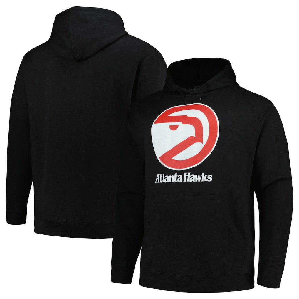 Atlanta Hawks Hardwood Classics Big & Tall Pullover Hoodie Black