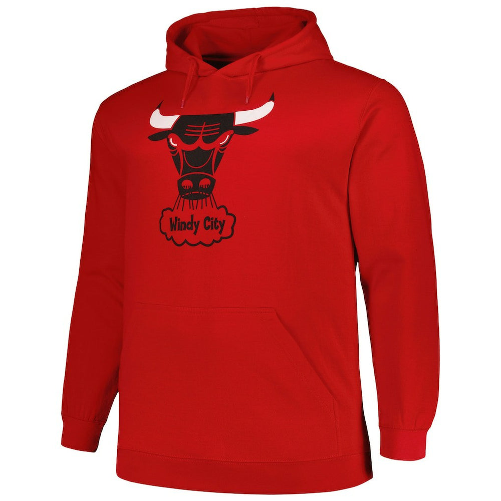 Chicago Bulls Hardwood Classics Big & Tall Pullover Hoodie Red