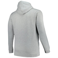 Charlotte Hornets Hardwood Classics Big & Tall Pullover Hoodie Heather Gray