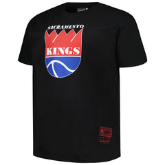 Sacramento Kings Big & Tall Hardwood Classics Vintage Logo T-Shirt Black