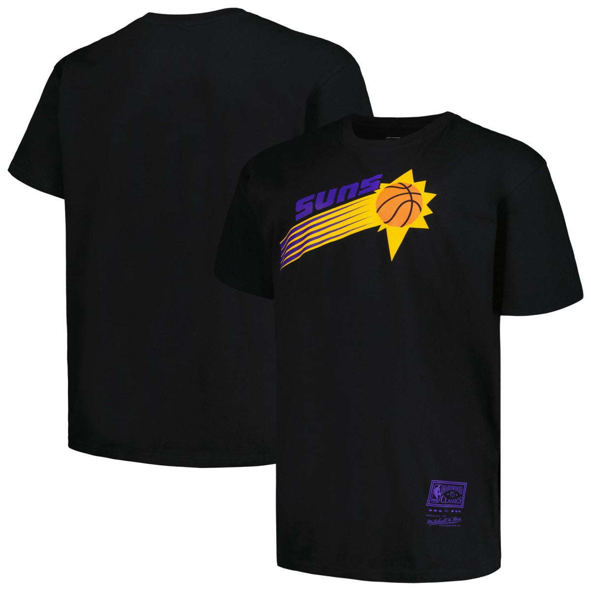 Phoenix Suns Big & Tall Hardwood Classics Vintage Logo T-Shirt Black
