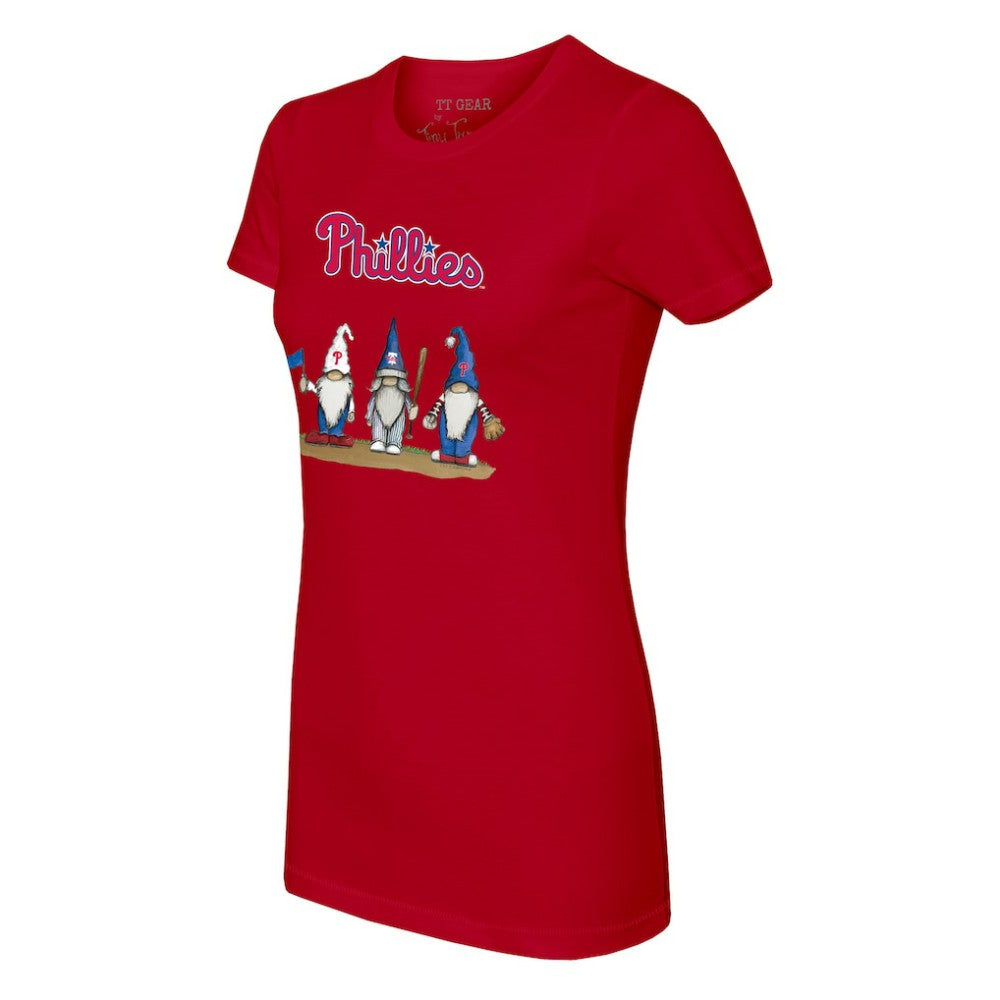Philadelphia Phillies Tiny Turnip Women's Gnomes T-Shirt - Red T-shirts