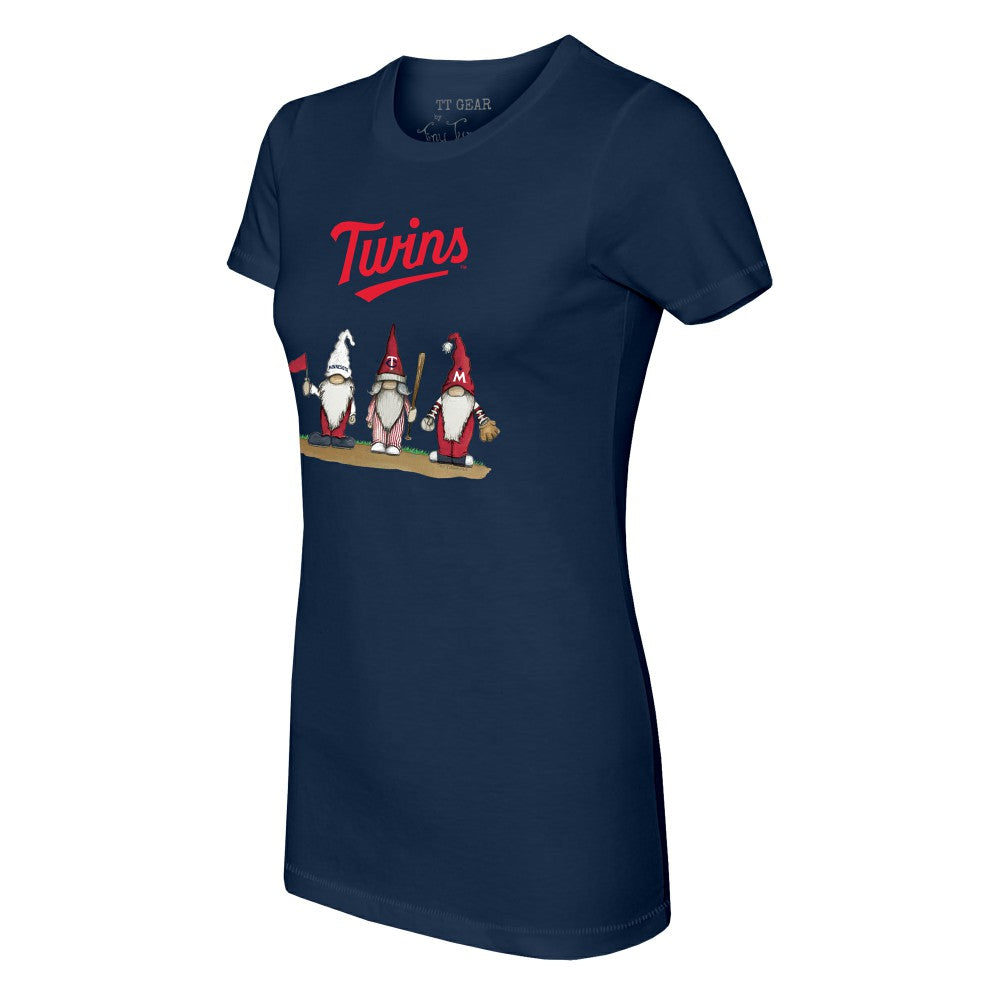 Minnesota Twins Tiny Turnip Women's Gnomes T-Shirt - Navy T-shirts