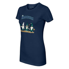 Seattle Mariners Tiny Turnip Women's Gnomes T-Shirt - Navy T-shirts