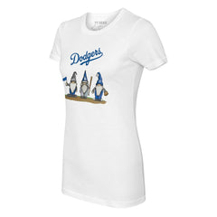 Los Angeles Dodgers Tiny Turnip Women's Gnomes T-Shirt - White T-shirts