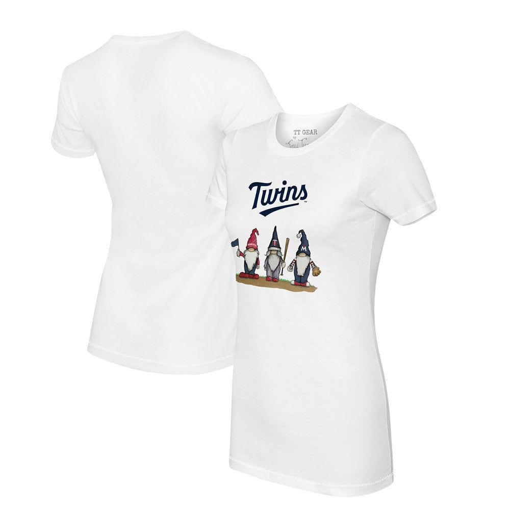 Minnesota Twins Tiny Turnip Women's Gnomes T-Shirt - White T-shirts