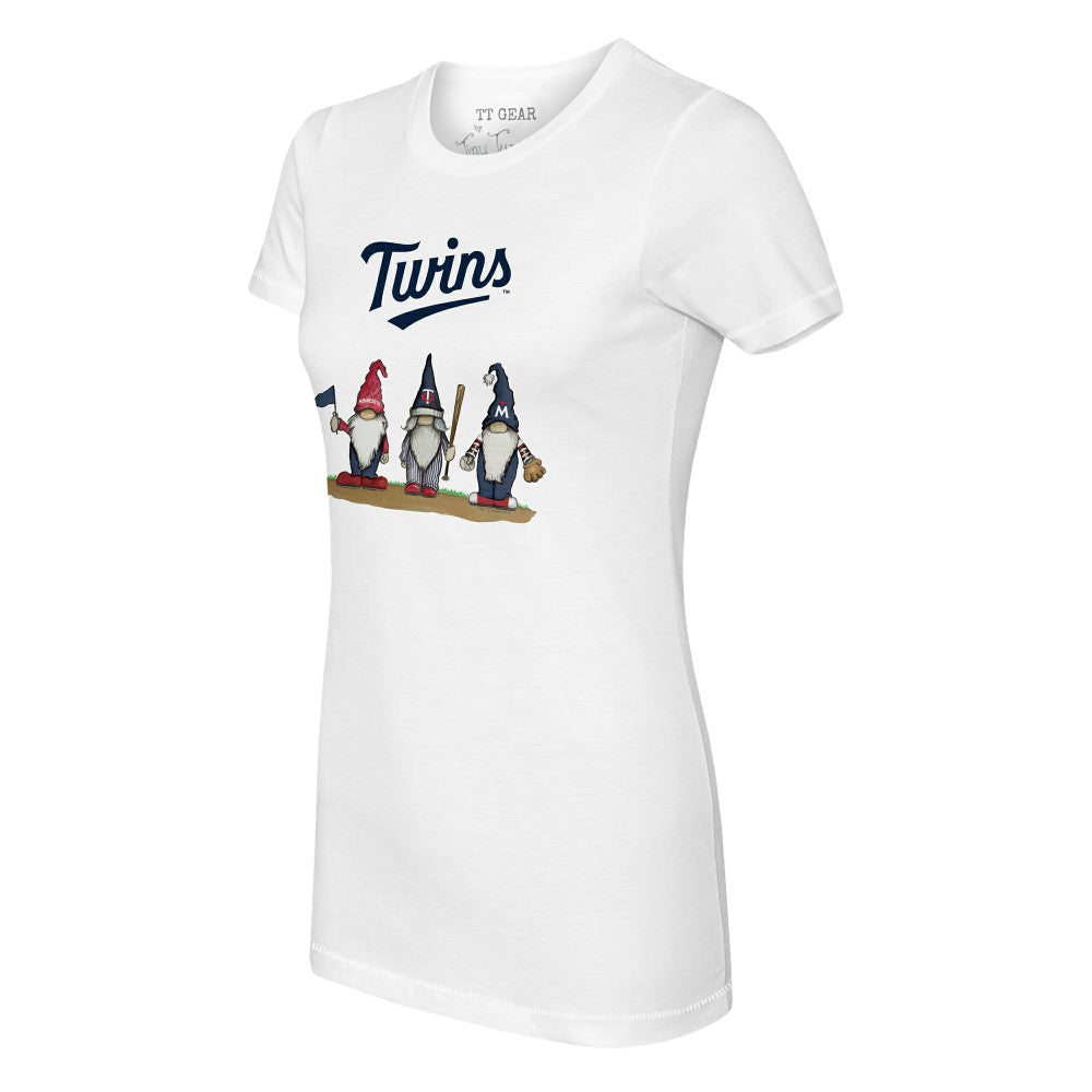 Minnesota Twins Tiny Turnip Women's Gnomes T-Shirt - White T-shirts