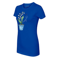 Kansas City Royals Tiny Turnip Women's Lilies & Ladybugs T-Shirt - Royal T-shirts