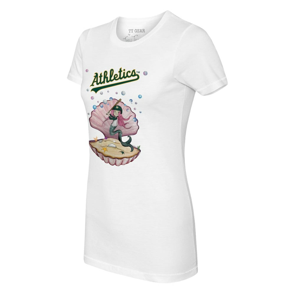 Athletics Tiny Turnip Women's Mermaid T-Shirt - White T-shirts