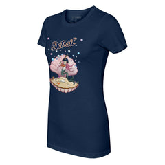 Detroit Tigers Tiny Turnip Women's Mermaid T-Shirt - Navy T-shirts