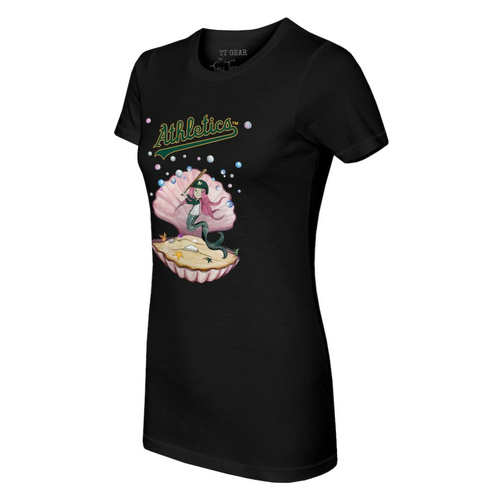 Athletics Tiny Turnip Women's Mermaid T-Shirt - Black T-shirts