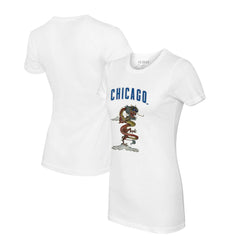 Chicago Cubs Tiny Turnip Women's 2024 Year of the Dragon T-Shirt - White T-shirts