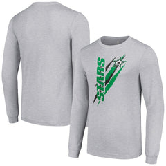 NHL Dallas Stars Starter Color Scratch Long-Sleeve T-Shirt - Heather Gray