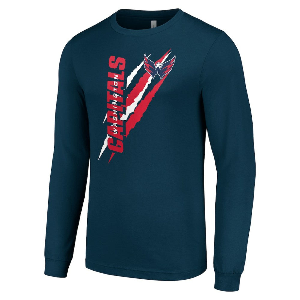 NHL Washington Capitals Starter Color Scratch Long-Sleeve T-Shirt - Navy