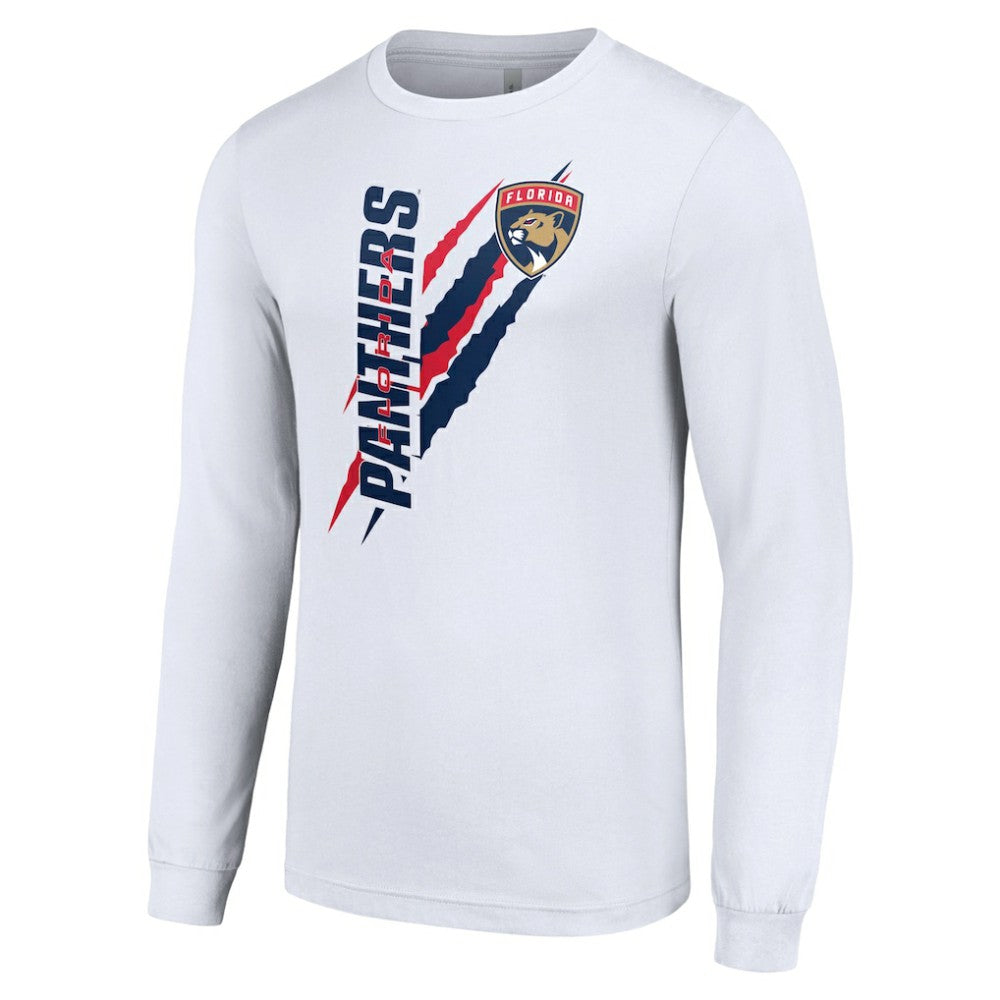 NHL Florida Panthers Starter Color Scratch Long-Sleeve T-Shirt - White