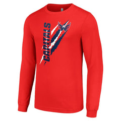 NHL Washington Capitals Starter Color Scratch Long-Sleeve T-Shirt - Red
