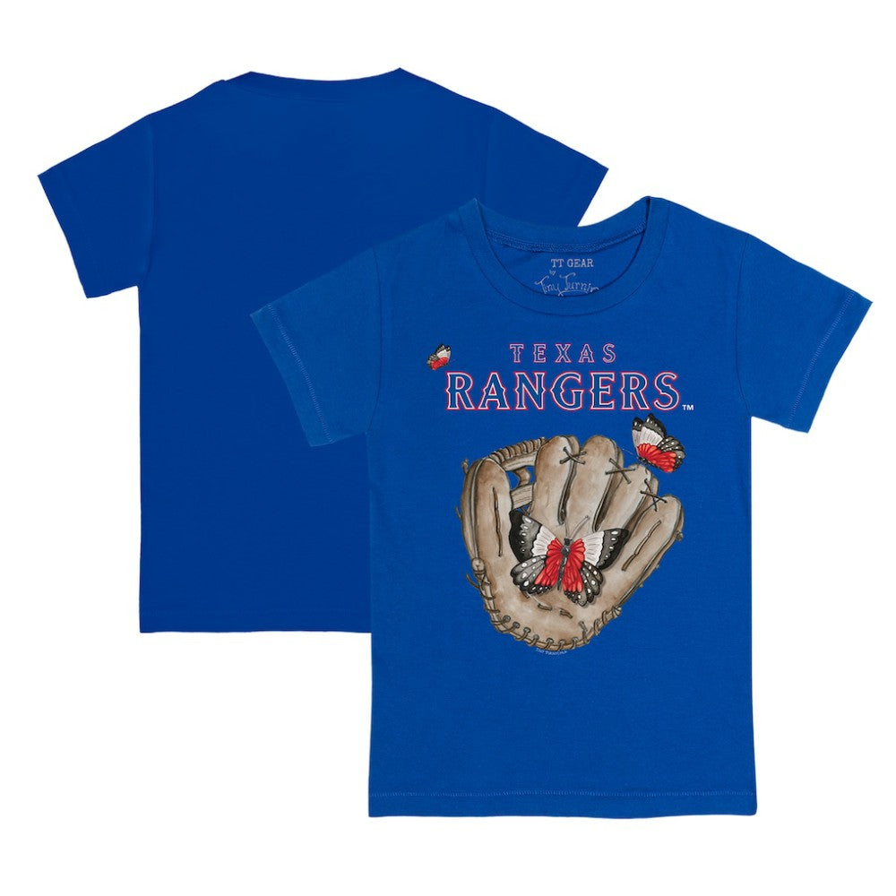 Texas Rangers Tiny Turnip Youth Butterfly Glove T-Shirt - Royal T-shirts