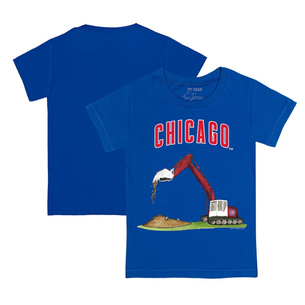 Chicago Cubs Tiny Turnip Youth Excavator T-Shirt - Royal T-shirts