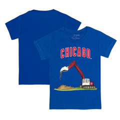 Chicago Cubs Tiny Turnip Youth Excavator T-Shirt - Royal T-shirts