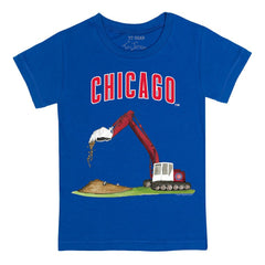 Chicago Cubs Tiny Turnip Youth Excavator T-Shirt - Royal T-shirts