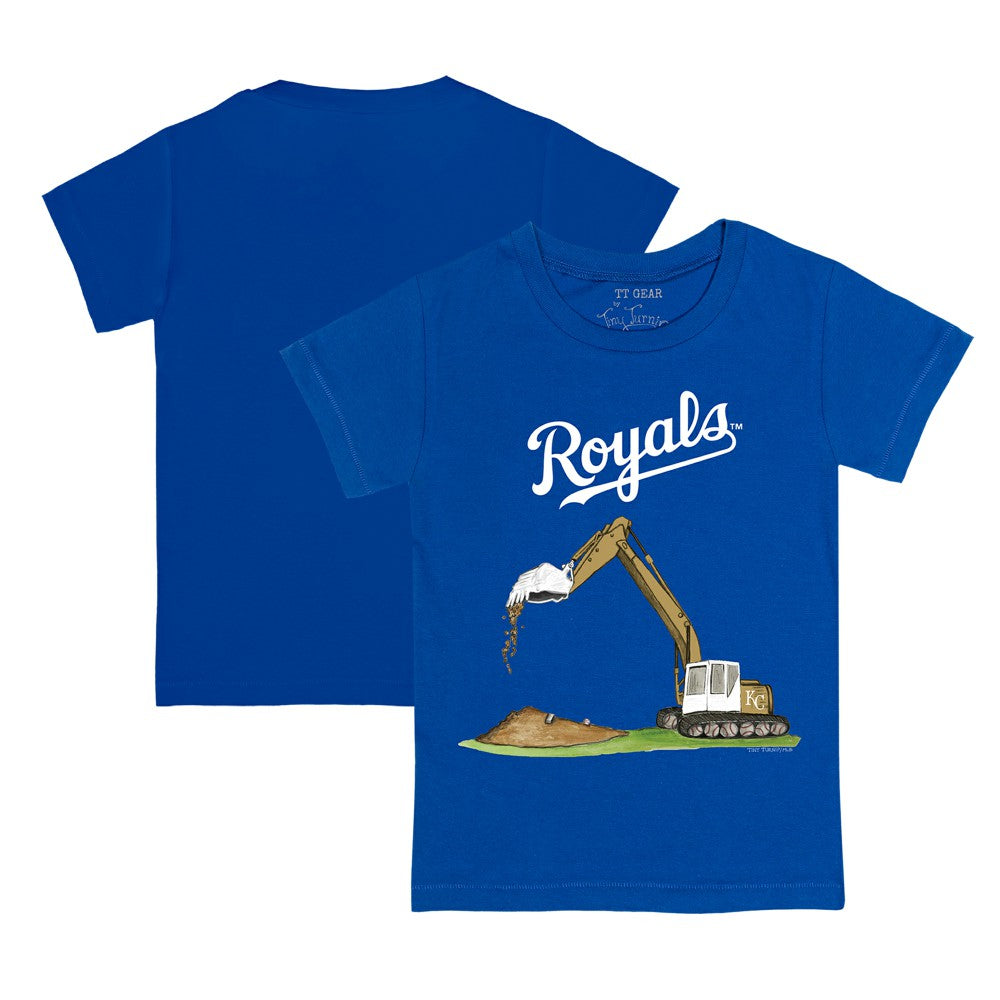 Kansas City Royals Tiny Turnip Youth Excavator T-Shirt - Royal T-shirts