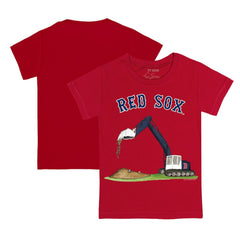Boston Red Sox Tiny Turnip Youth Excavator T-Shirt - Red T-shirts