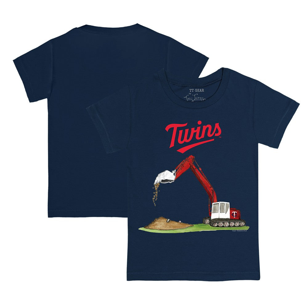 Minnesota Twins Tiny Turnip Youth Excavator T-Shirt - Navy T-shirts