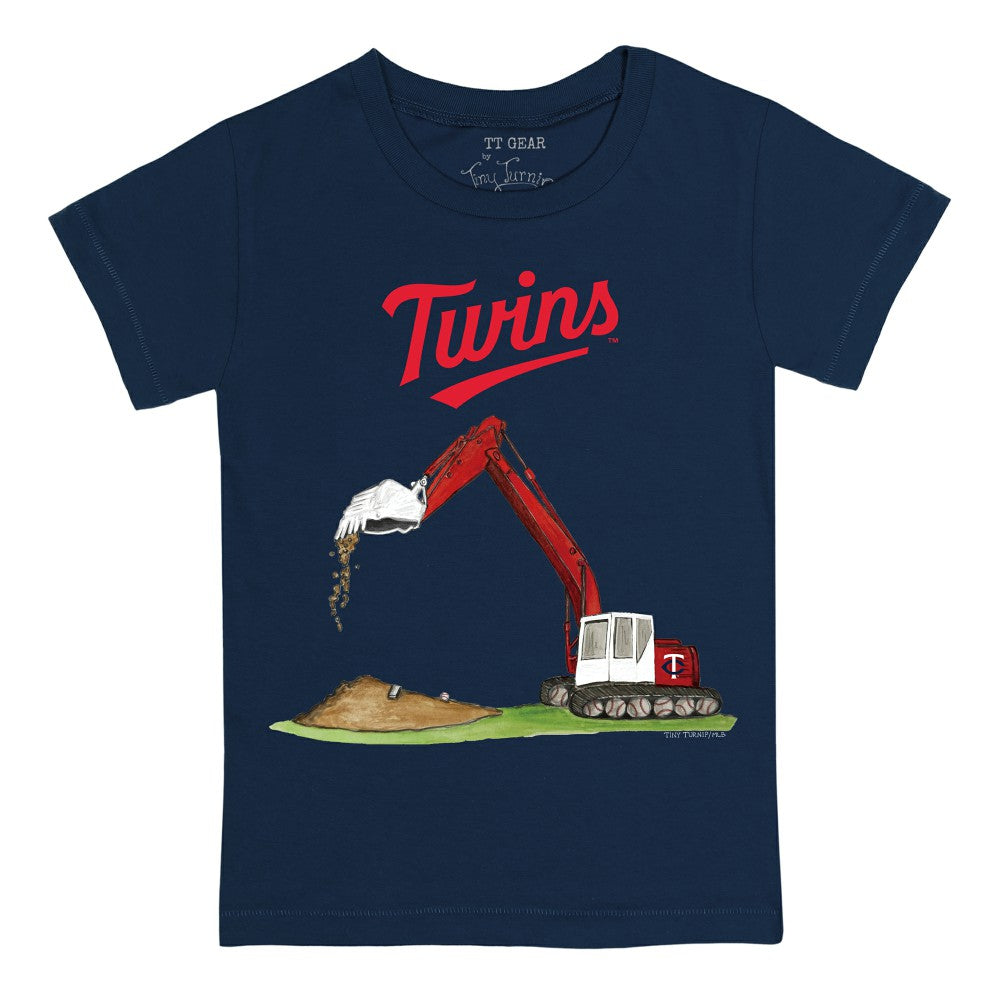 Minnesota Twins Tiny Turnip Youth Excavator T-Shirt - Navy T-shirts