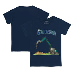 Seattle Mariners Tiny Turnip Youth Excavator T-Shirt - Navy T-shirts