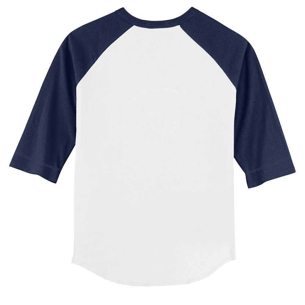 Minnesota Twins Tiny Turnip Youth Mermaid 3/4-Sleeve Raglan T-Shirt - White/Navy T-shirts