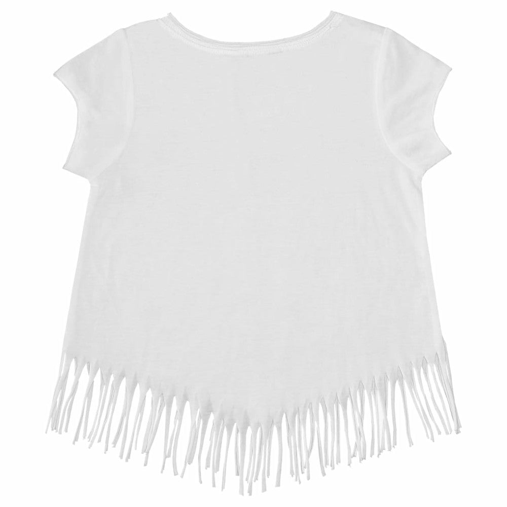 San Francisco Giants Tiny Turnip Girls Youth Mermaid Fringe T-Shirt - White T-shirts