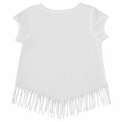 San Francisco Giants Tiny Turnip Girls Youth Mermaid Fringe T-Shirt - White T-shirts