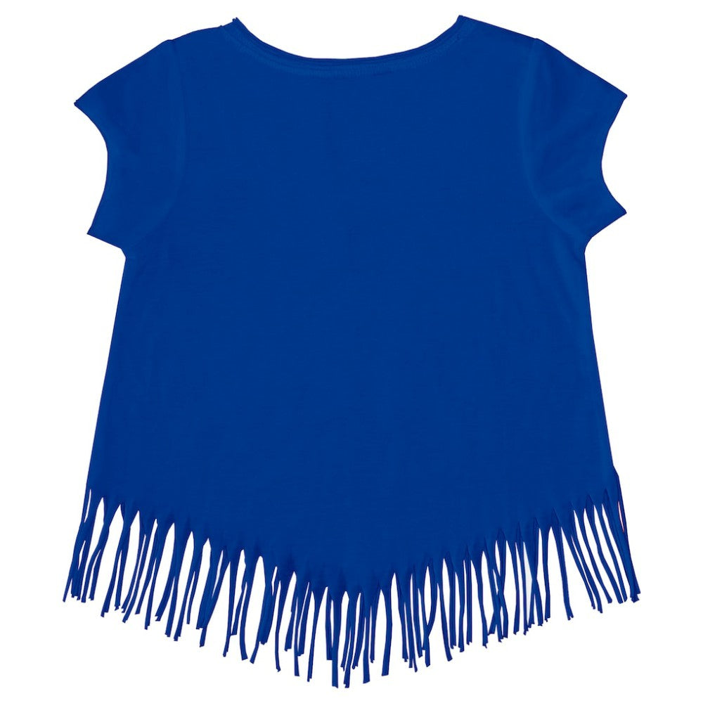 Los Angeles Dodgers Tiny Turnip Girls Youth Mermaid Fringe T-Shirt - Royal T-shirts