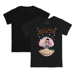 San Francisco Giants Tiny Turnip Youth Mermaid T-Shirt - Black T-shirts