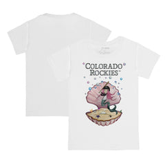 Colorado Rockies Tiny Turnip Youth Mermaid T-Shirt - White T-shirts