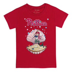 Philadelphia Phillies Tiny Turnip Youth Mermaid T-Shirt - Red T-shirts