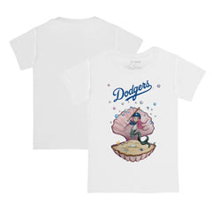 Los Angeles Dodgers Tiny Turnip Youth Mermaid T-Shirt - White T-shirts
