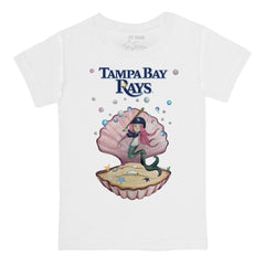 Tampa Bay Rays Tiny Turnip Youth Mermaid T-Shirt - White T-shirts