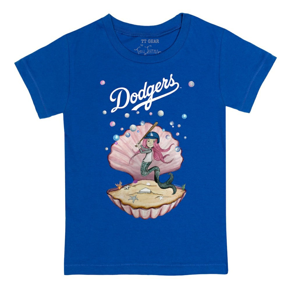 Los Angeles Dodgers Tiny Turnip Youth Mermaid T-Shirt - Royal T-shirts